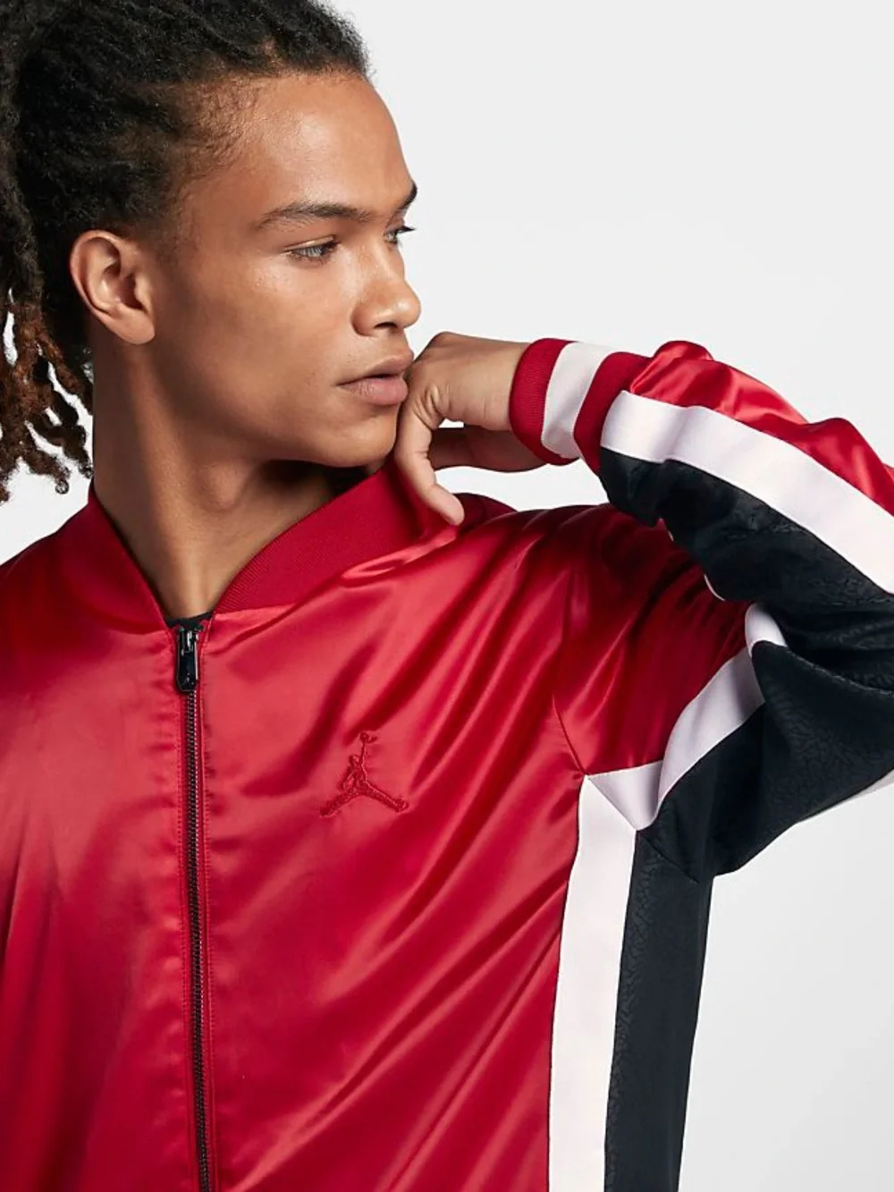 Air Jordan Satin Bomber Jacket Size XL